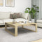 vidaXL - Salontafel - 100x100x35 - cm - bewerkt - hout - sonoma - eikenkleurig