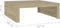 vidaXL - Salontafel - 100x100x35 - cm - bewerkt - hout - sonoma - eikenkleurig