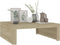 vidaXL - Salontafel - 100x100x35 - cm - bewerkt - hout - sonoma - eikenkleurig