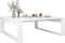 vidaXL - Salontafel - 100x100x35 - cm - bewerkt - hout - wit