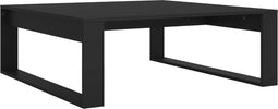 vidaXL - Salontafel - 100x100x35 - cm - bewerkt - hout - zwart