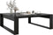 vidaXL - Salontafel - 100x100x35 - cm - bewerkt - hout - zwart