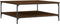 vidaXL - Salontafel - 100x100x40 - cm - bewerkt - hout - bruin - eikenkleur
