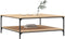 vidaXL - Salontafel - 100x100x40 - cm - bewerkt - hout - sonoma - eikenkleurig