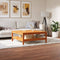 vidaXL - Salontafel - 100x100x40 - cm - massief - grenenhout - wasbruin
