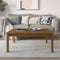 vidaXL - Salontafel - 100x100x40 - cm - massief - grenenhout - honingbruin