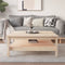 vidaXL - Salontafel - 100x100x40 - cm - massief - grenenhout