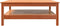 vidaXL - Salontafel - 100x100x40 - cm - massief - grenenhout - wasbruin