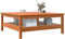 vidaXL - Salontafel - 100x100x40 - cm - massief - grenenhout - wasbruin