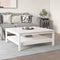 vidaXL - Salontafel - 100x100x40 - cm - massief - grenenhout - wit