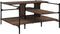 vidaXL - Salontafel - 100x100x48,5 - cm - bewerkt - hout - bruin - eikenkleur