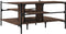 vidaXL - Salontafel - 100x100x48,5 - cm - bewerkt - hout - bruin - eikenkleur