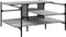 vidaXL - Salontafel - 100x100x48,5 - cm - bewerkt - hout - grijs - sonoma