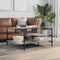vidaXL - Salontafel - 100x100x48,5 - cm - bewerkt - hout - grijs - sonoma