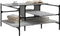 vidaXL - Salontafel - 100x100x48,5 - cm - bewerkt - hout - grijs - sonoma