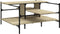 vidaXL - Salontafel - 100x100x48,5 - cm - bewerkt - hout - sonoma - eikenkleurig