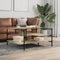 vidaXL - Salontafel - 100x100x48,5 - cm - bewerkt - hout - sonoma - eikenkleurig