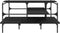vidaXL - Salontafel - 100x100x48,5 - cm - bewerkt - hout - zwart