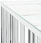 vidaXL - Salontafel - 100x100x50 - cm - roestvrij - staal - en - glas - zilverkleurig