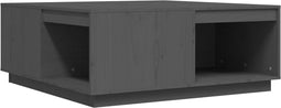 vidaXL - Salontafel - 100x101x40,5 - cm - massief - grenenhout - grijs