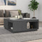 vidaXL - Salontafel - 100x101x40,5 - cm - massief - grenenhout - grijs