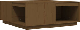 vidaXL - Salontafel - 100x101x40,5 - cm - massief - grenenhout - honingbruin