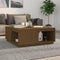 vidaXL - Salontafel - 100x101x40,5 - cm - massief - grenenhout - honingbruin