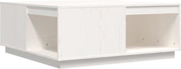 vidaXL - Salontafel - 100x101x40,5 - cm - massief - grenenhout - wit