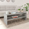 vidaXL - Salontafel - 100x40x40 - cm - bewerkt - hout - betongrijs
