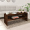vidaXL - Salontafel - 100x40x40 - cm - bewerkt - hout - gerookt - eikenkleurig