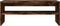 vidaXL - Salontafel - 100x40x40 - cm - bewerkt - hout - gerookt - eikenkleurig
