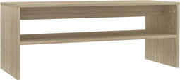 vidaXL - Salontafel - 100x40x40 - cm - bewerkt - hout - sonoma - eikenkleurig