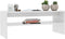 vidaXL - Salontafel - 100x40x40 - cm - bewerkt - hout - wit