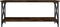 vidaXL - Salontafel - 100x45x45 - cm - bewerkt - hout - en - ijzer - gerookt - eiken