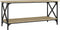 vidaXL - Salontafel - 100x45x45 - cm - bewerkt - hout - en - ijzer - sonoma - eikenkleur