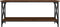 vidaXL - Salontafel - 100x45x45 - cm - bewerkt - hout - en - ijzer - bruin - eikenkleur