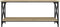 vidaXL - Salontafel - 100x45x45 - cm - bewerkt - hout - en - ijzer - sonoma - eikenkleur