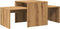 vidaXL - Salontafel - 100x48x40 - cm - bewerkt - hout - artisanaal - eikenkleurig