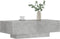 vidaXL - Salontafel - 100x49,5x31 - cm - bewerkt - hout - betongrijs
