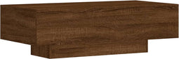 vidaXL - Salontafel - 100x49,5x31 - cm - bewerkt - hout - bruin - eikenkleur