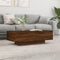 vidaXL - Salontafel - 100x49,5x31 - cm - bewerkt - hout - bruin - eikenkleur