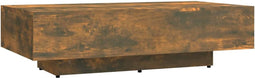 vidaXL - Salontafel - 100x49,5x31 - cm - bewerkt - hout - gerookt - eikenkleurig