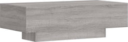 vidaXL - Salontafel - 100x49,5x31 - cm - bewerkt - hout - grijs - sonoma - eikenkleur