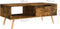 vidaXL - Salontafel - 100x49,5x43 - cm - bewerkt - hout - gerookt - eikenkleurig