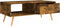 vidaXL - Salontafel - 100x49,5x43 - cm - bewerkt - hout - gerookt - eikenkleurig