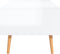 vidaXL - Salontafel - 100x49,5x43 - cm - bewerkt - hout - hoogglans - wit