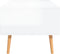 vidaXL - Salontafel - 100x49,5x43 - cm - bewerkt - hout - hoogglans - wit