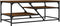 vidaXL - Salontafel - 100x49x40 - cm - bewerkt - hout - bruin - eikenkleur