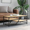 vidaXL - Salontafel - 100x49x40 - cm - bewerkt - hout - sonoma - eikenkleurig