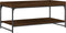 vidaXL - Salontafel - 100x49x45 - cm - bewerkt - hout - bruin - eikenkleur